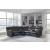Sultan Meadow Faux Leather 2-Piece Reclining Sectional Sofa