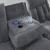 Observation Fabric REC PWR Sofa w/Drop Down Table