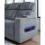 Studio Cave Polyester Power Reclining Sofa w/Adjustable Headrests