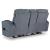 Studio Cave Polyester Power Reclining Loveseat w/Console & Adjustable Headrests