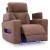 Clean-Slate Faux Leather Power Recliner w/Adjustable Headrest