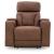 Clean-Slate Faux Leather Power Recliner w/Adjustable Headrest