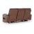 Clean-Slate Faux Leather Power Reclining Sofa w/Adjustable Headrests