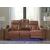 Clean-Slate Faux Leather Power Reclining Sofa w/Adjustable Headrests