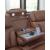 Clean-Slate Faux Leather Power Reclining Sofa w/Adjustable Headrests