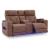 Clean-Slate Faux Leather Power Reclining Loveseat w/Console & Adjustable Headrests