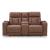 Clean-Slate Faux Leather Power Reclining Loveseat w/Console & Adjustable Headrests