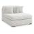 Cuddle Plush Polyester Oversized Armless Chaise Sofa