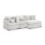 Cuddle Plush Fabric 3-Piece Sectional Sofa w/Right Chaise