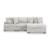 Cuddle Plush Fabric 3-Piece Sectional Sofa w/Right Chaise