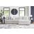 Cuddle Plush Fabric 3-Piece Sectional Sofa w/Right Chaise