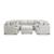 Cuddle Plush Fabric 10-Piece U-Shaped Sectional Sofa