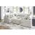 Cuddle Plush Fabric 10-Piece U-Shaped Sectional Sofa