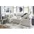 Cuddle Plush Fabric 10-Piece U-Shaped Sectional Sofa