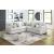 Cuddle Plush Fabric 5-Piece L-Shaped Sectional Sofa