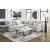 Cuddle Plush Fabric 5-Piece L-Shaped Sectional Sofa