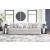 Cuddle Plush Fabric 3-Piece Sofa