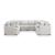 Cuddle Plush Fabric U-Shaped 8-Piece Sectional Sofa