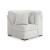 Cuddle Plush Fabric 3-Piece Sectional Sofa w/Left Chaise
