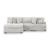 Cuddle Plush Fabric 3-Piece Sectional Sofa w/Left Chaise