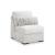 Cuddle Plush Fabric 6-Piece Sectional Sofa w/Left Chaise