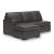 Lofton-Pike Faux Leather U-Shaped 2-Piece Sectional Sofa w/Righ Arm Chaise Facing