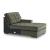 Caspian-Town 2-Piece Fabric L-Shaped Sectional Sofa w/Right Arm Chaise Facing