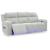 Forest Lake Polyester Power Reclining Sofa w/Adjustable Headrests