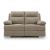Side-Swipe Polyester Reclining Loveseat