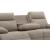 Side-Swipe Polyester Reclining Sofa w/Drop Down Table