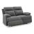 Side-Swipe Polyester Reclining Loveseat