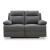 Side-Swipe Polyester Reclining Loveseat