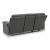 Side-Swipe Polyester Reclining Sofa w/Drop Down Table