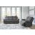 Side-Swipe Polyester Reclining Sofa w/Drop Down Table