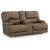 Beckley Place Faux Leather Power Reclining Loveseat w/Console & Adjustable Headrests