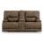 Beckley Place Faux Leather Power Reclining Loveseat w/Console & Adjustable Headrests