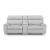 Social Pointe 3-Piece Polyester Modular Power Reclining Loveseat w/Console