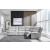 Social Pointe 6-Piece L-Shaped Polyester Reclining Sectional w/Console