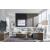Social Pointe 6-Piece L-Shaped Polyester Reclining Sectional w/Console