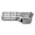 Social Pointe 5-Piece L-Shaped Polyester Power Reclining Sectional