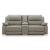 Narwhal Place 3-Piece Faux Leather Modular Power Reclining Loveseat w/Console