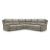 Narwhal Place 5-Piece L-Shaped Faux Leather Power Reclining Sectional