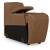 Magic Man Rally 2-Piece Leather Modular Power Reclining Loveseat w/Console