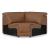 Magic Man Rally 5-Piece L-Shaped Leather Power Reclining Sectional