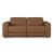 Magic Man Rally 2-Piece Leather Modular Power Reclining Loveseat