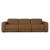 Magic Man Rally 3-Piece Leather Modular Power Reclining Sofa