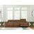 Magic Man Rally 3-Piece Leather Modular Power Reclining Sofa