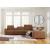 Magic Man Rally 6-Piece L-Shaped Leather Power Reclining Sectional w/Console