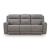 5Z-Comfort Leather/PVC Power Reclining Sofa w/Adjustable Headrests