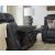 5Z-Comfort Leather/PVC Power Reclining Sofa w/Adjustable Headrests